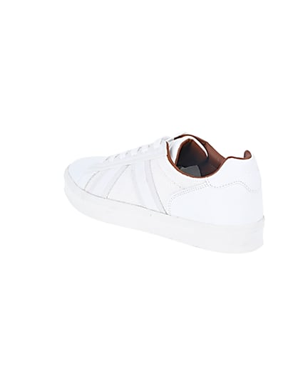 360 degree animation of product White mesh detail trainers frame-6