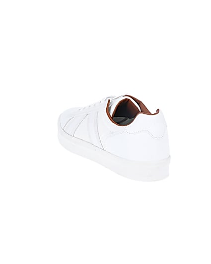 360 degree animation of product White mesh detail trainers frame-7
