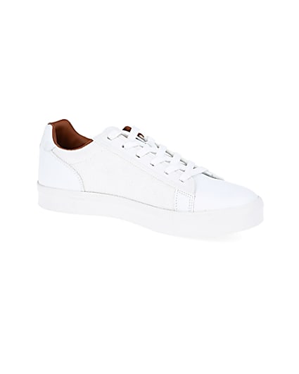 360 degree animation of product White mesh detail trainers frame-17