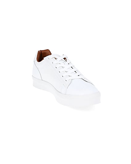 360 degree animation of product White mesh detail trainers frame-19