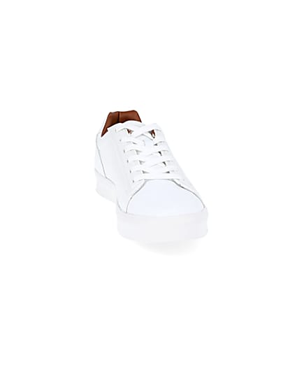 360 degree animation of product White mesh detail trainers frame-20
