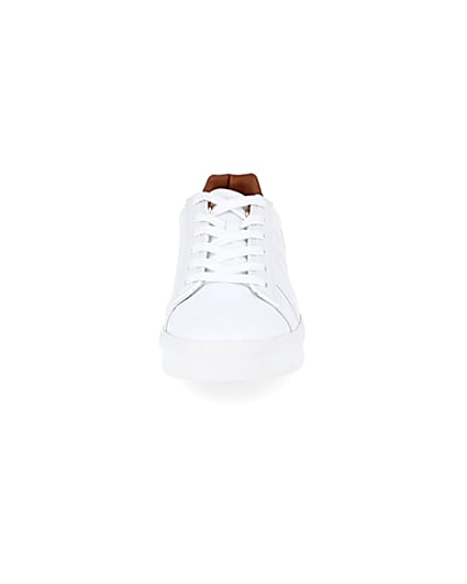 360 degree animation of product White mesh detail trainers frame-21