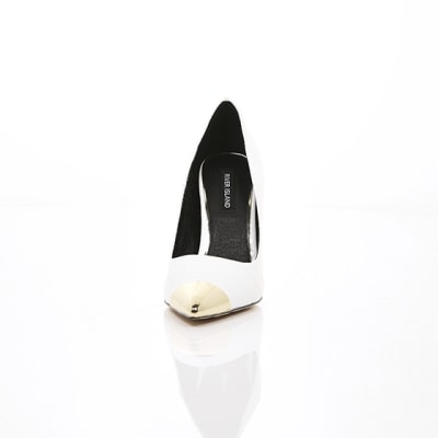 River island white on sale shoes