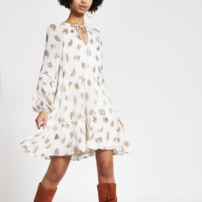 river island smock dress