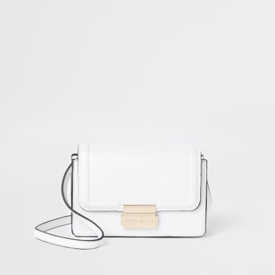 White mini cross body bag