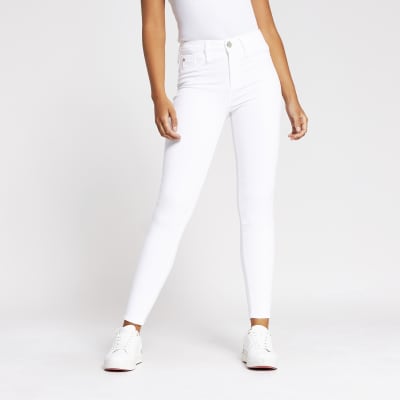 river island white molly jeans