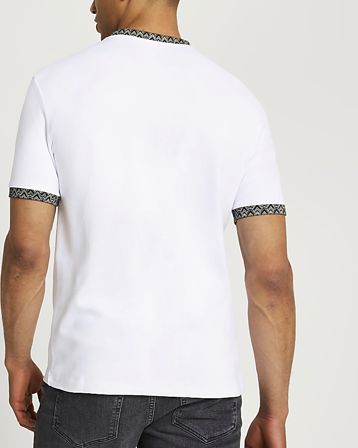 White multipack Maison Riviera slim t-shirts