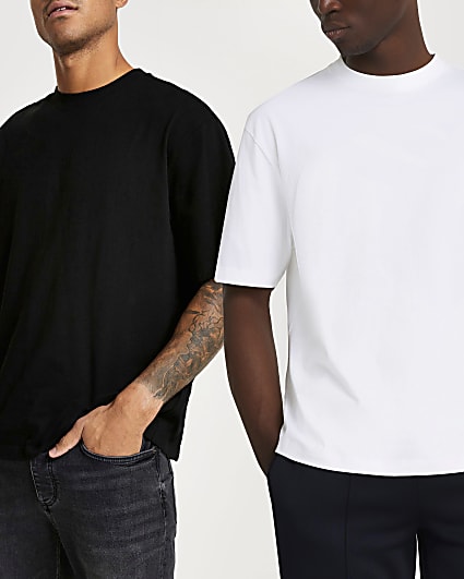 White multipack oversized fit t-shirts
