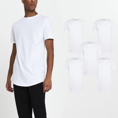 River island hot sale plain t shirts