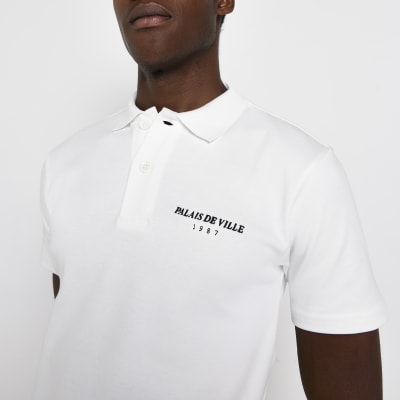Men's Muscle Fit Polo shirts | River Island