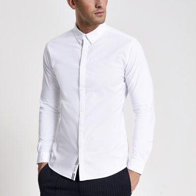 white button up oxford shirt