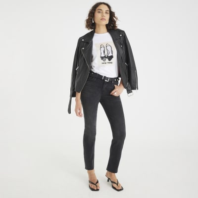 White New York Heels T-shirt