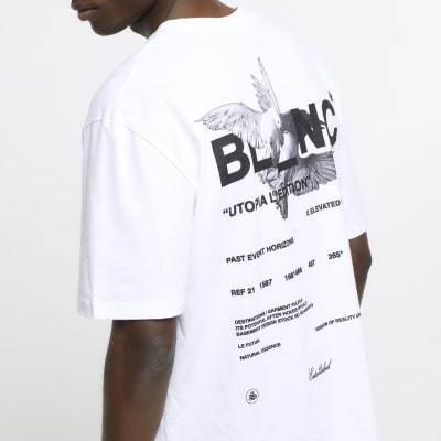 White oversized fit graphic t-shirt
