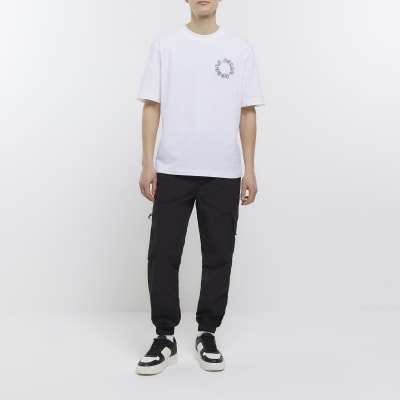 White oversized fit graphic t-shirt
