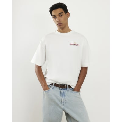 White Oversized Fit Saint Martine T-Shirt