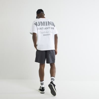 White Oversized Short Sleeve Luminis T-Shirt