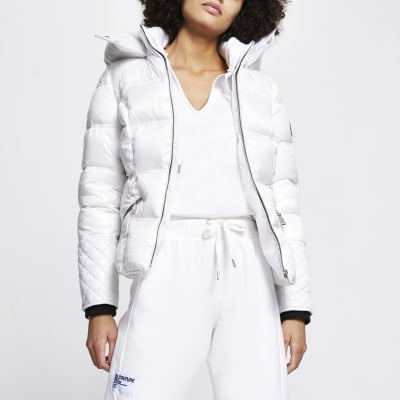 river island white jacket