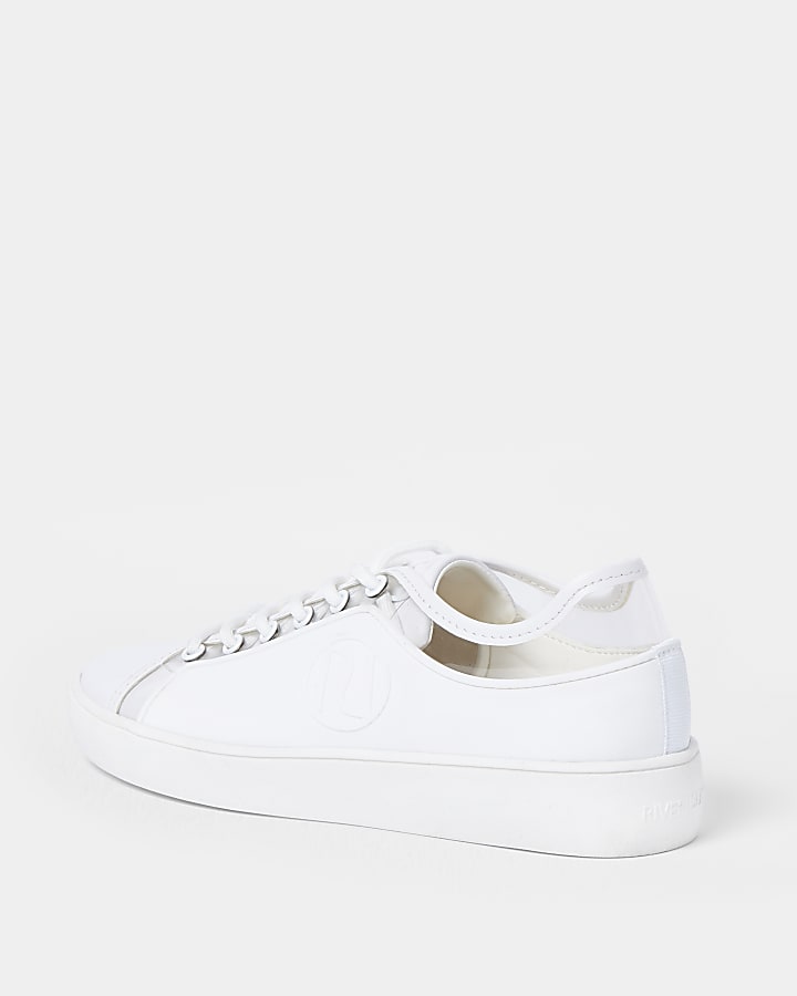 White perpex detail trainers