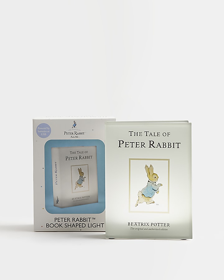 White Peter Rabbit Book Shaped Light