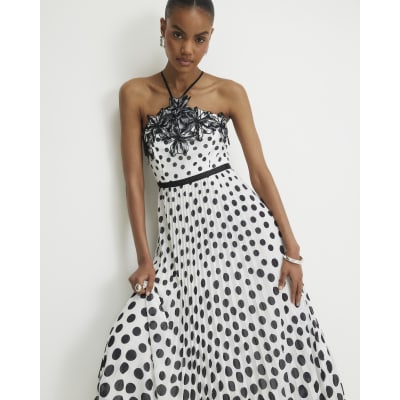 Polka Dot Dresses | Spotty Black & White Dresses | River Island