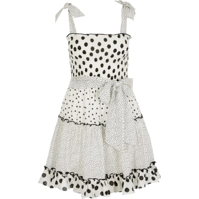 polka dot beach dress