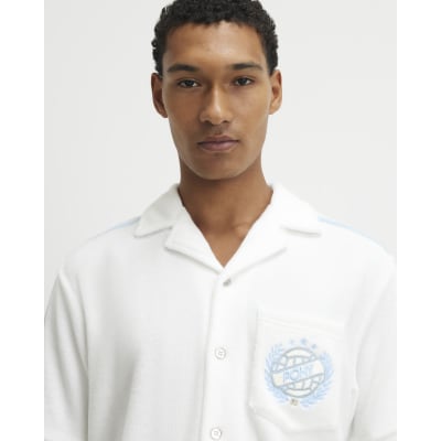 White Pony Regular Fit Towelling Revere Shirt