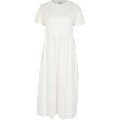 white t shirt midi dress