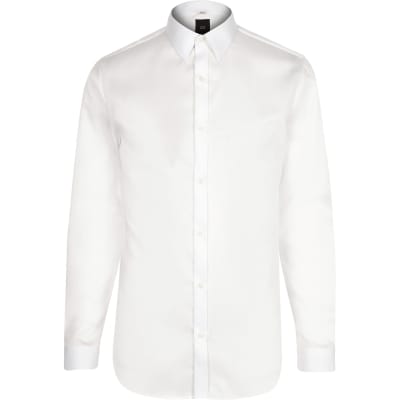 slim fit white shirt river island