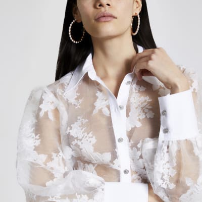 long organza shirt