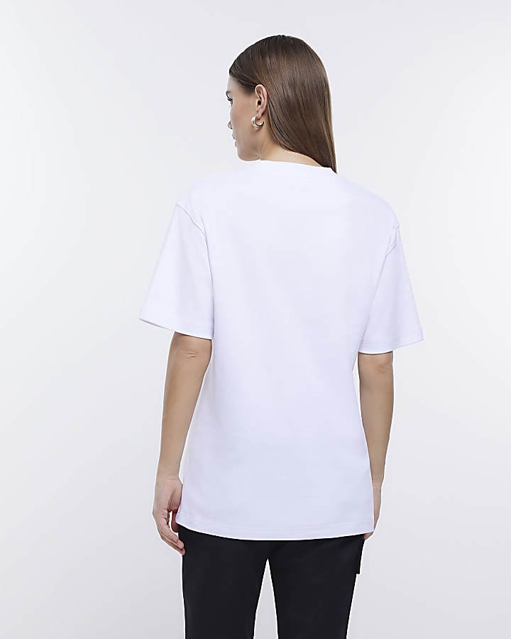 White printed t-shirt