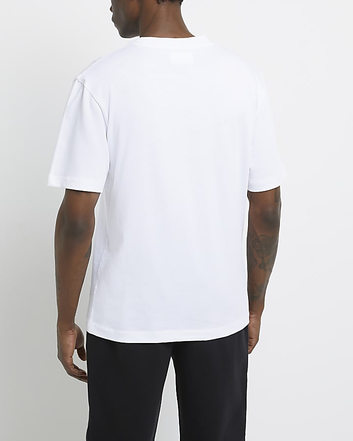 White Prolific sport regular fit t-shirt