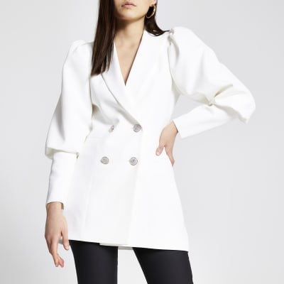 river island white jacket