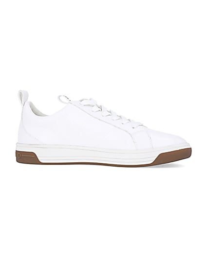 360 degree animation of product White quilted trainers frame-16