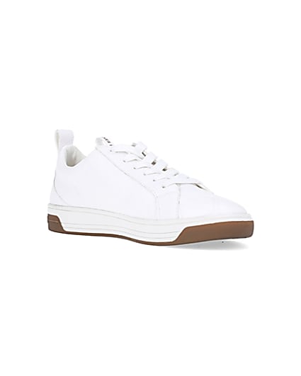 360 degree animation of product White quilted trainers frame-18