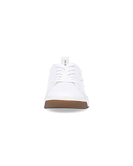 360 degree animation of product White quilted trainers frame-21