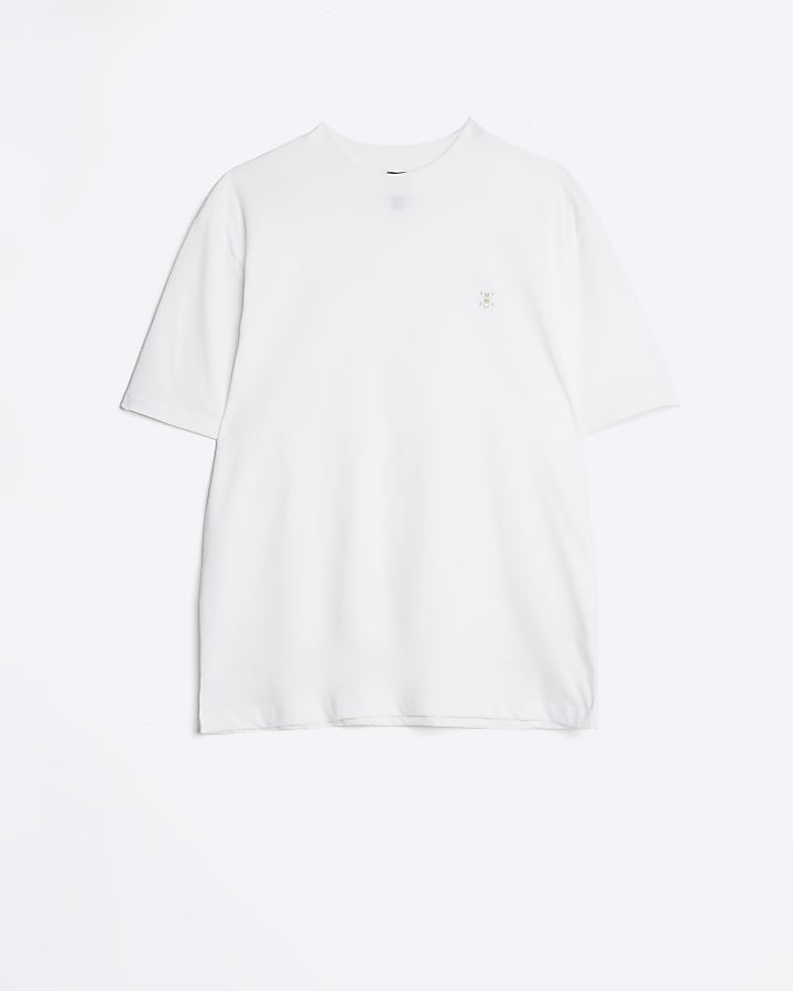 White regular fit beetle t-shirt