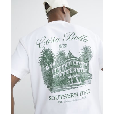 White Regular Fit Costa Bella Hotel T-Shirt