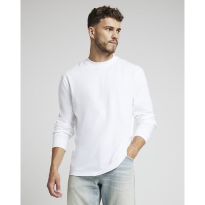 Plain white t shirt river island hotsell