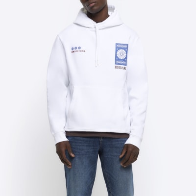 River island sale white hoodie