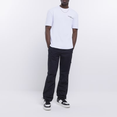 White regular fit graphic t-shirt