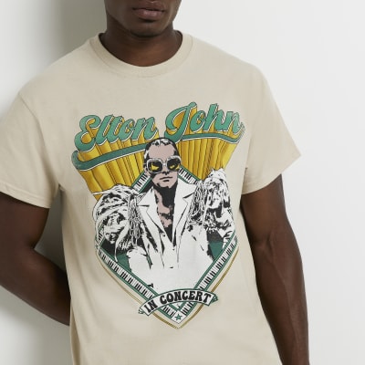 White regular fit graphic tshirt River Island
