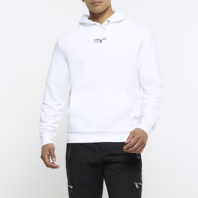 River island hot sale white hoodie