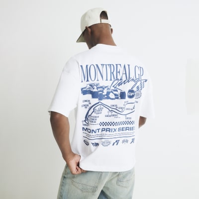 White Regular Fit Montreal GP T-Shirt