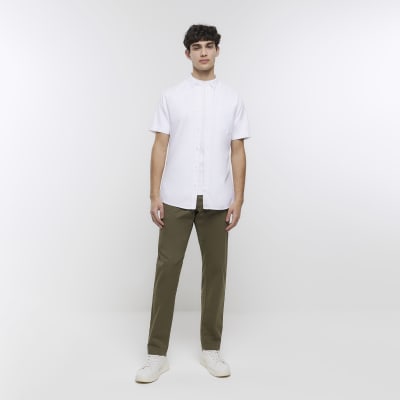 mens short sleeve fitted shirts