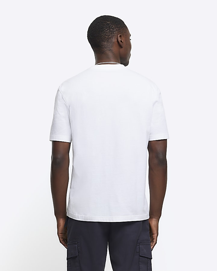 White regular fit t-shirt