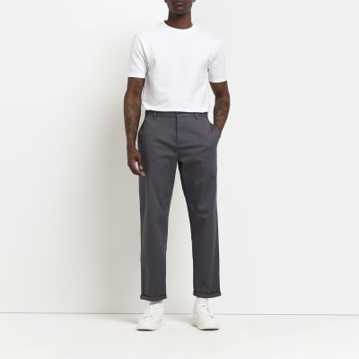 White Regular fit textured t-shirt
