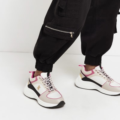 coloured chunky trainers