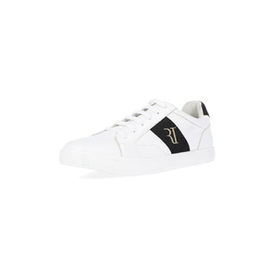 360 degree animation of product White RI Stripe Trainers frame-0
