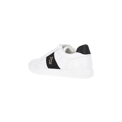 360 degree animation of product White RI Stripe Trainers frame-6