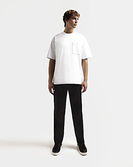 White RI Studio Oversized fit pocket t-shirt